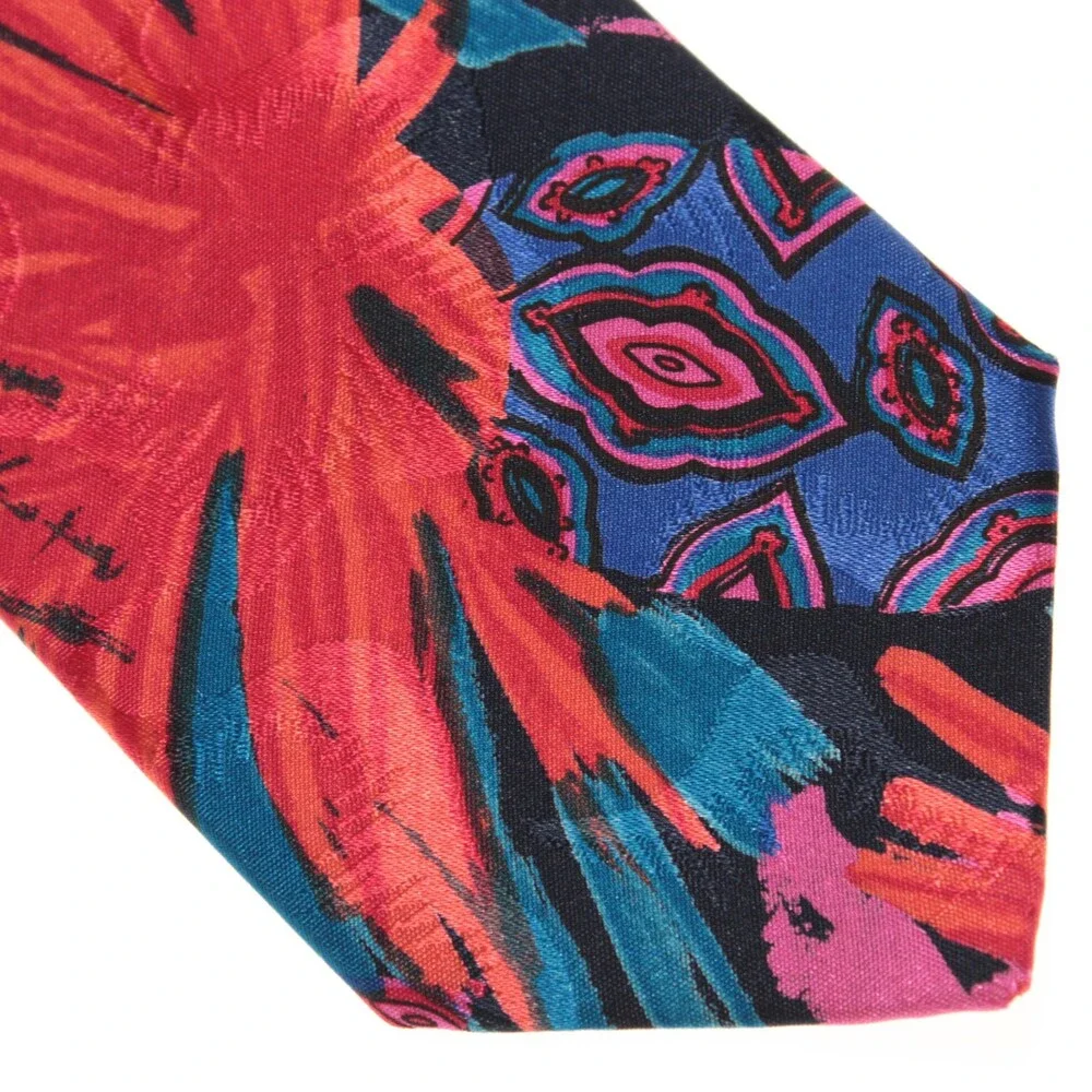 Italo Ferretti For Syd Jerome NWOT Neck Tie Multicolor 100% Silk Made in Italy